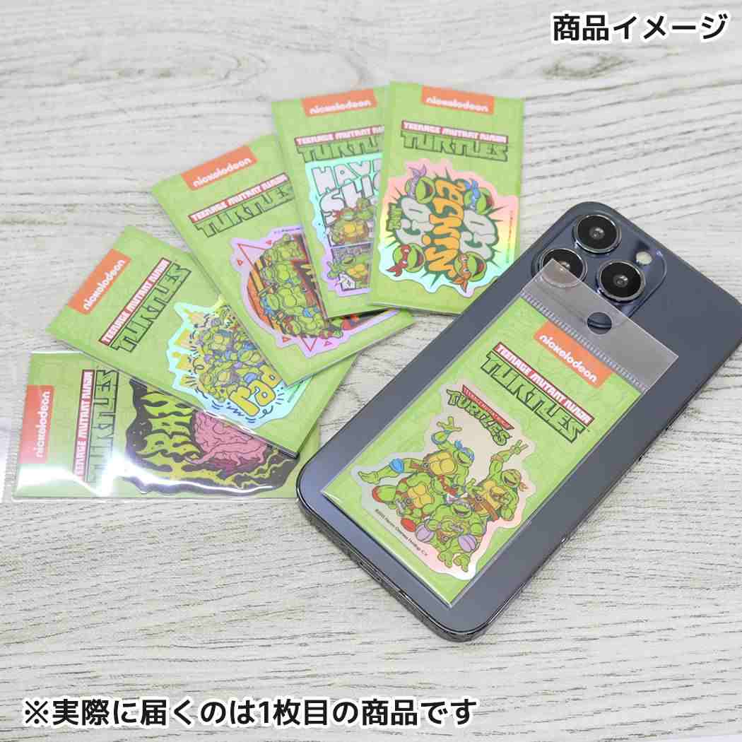 ホログラムミニステッカー ビニールシール ニンジャタートルズ 集合 ゼネラルステッカー DECOシール 耐光 耐水 日本製 メール便可