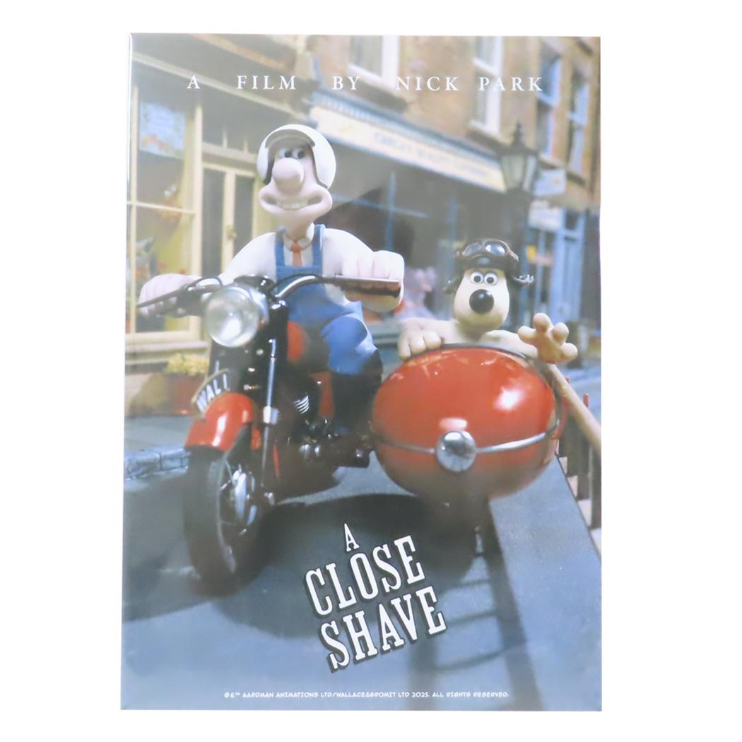 フォトアートポスター アニメ ポスター ウォレスとグルミット A CLOSE SHAVE ゼネラルステッカー インテリア メール便可