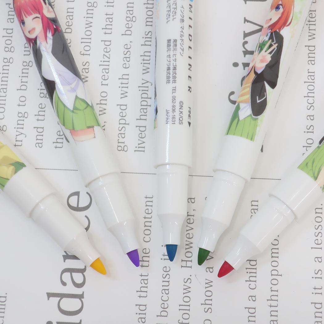 マイルドライナー カラーマーカー 五等分の花嫁∽ 四葉 ヒサゴ 新学期準備文具 カラーペン アニメメール便可