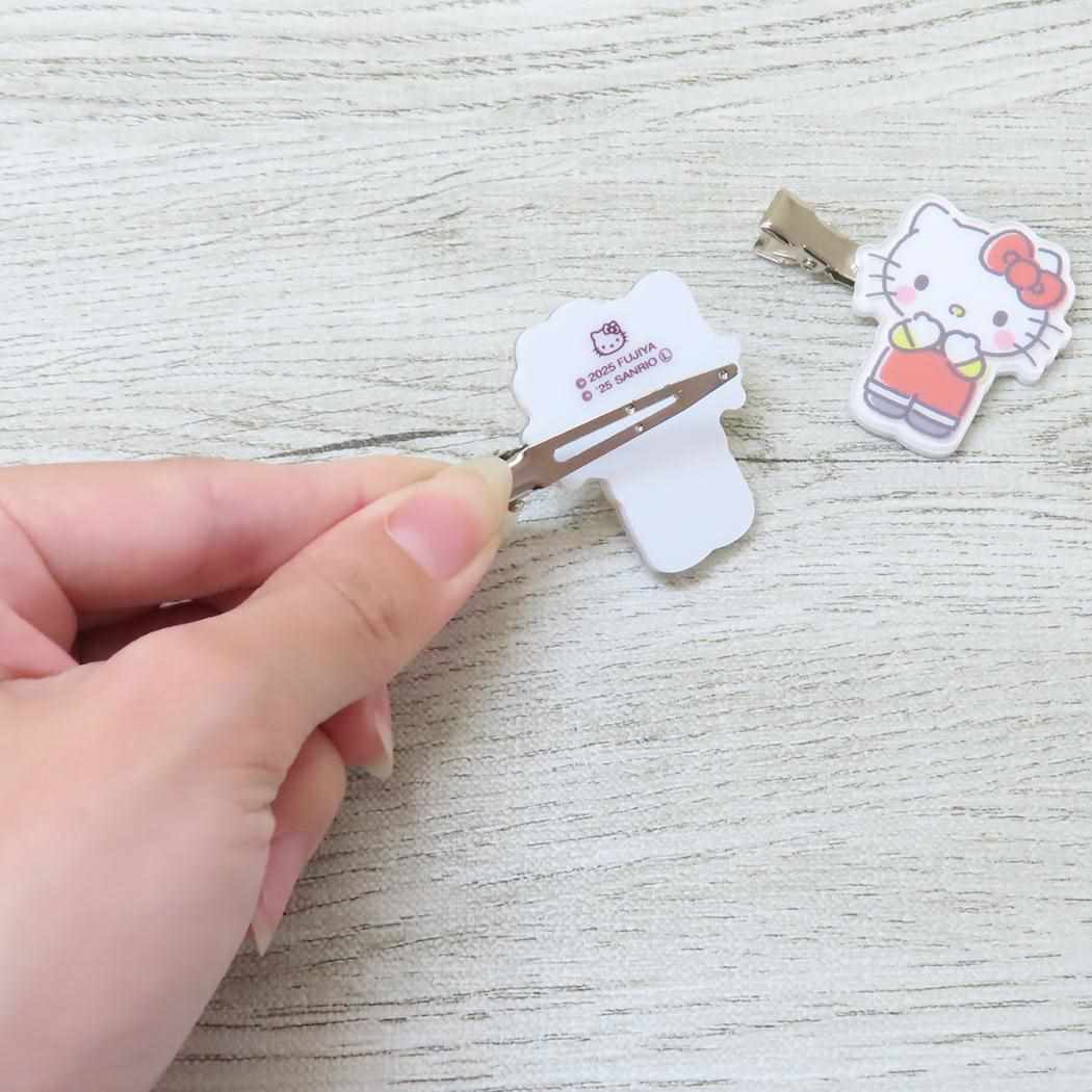 ヘアクリップ Vol.1 ヘアアクセ PEKOxサンリオキャラクターズ ハローキティ サンリオ バンダイ 前髪クリップ メール便可
