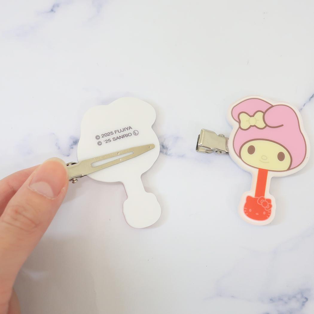 ヘアクリップ 2個セット ヘアアクセ マイメロディ Vol.2 サンリオキャラクターズチョコレート サンリオ バンダイ 前髪クリップ メール便可