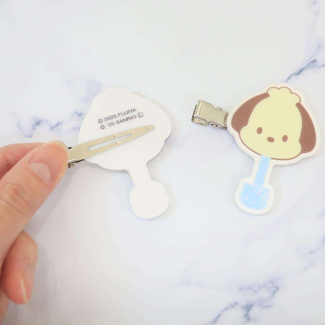 ヘアクリップ 2個セット ヘアアクセ ポチャッコ Vol.2 サンリオキャラクターズチョコレート サンリオ バンダイ 前髪クリップ メール便可