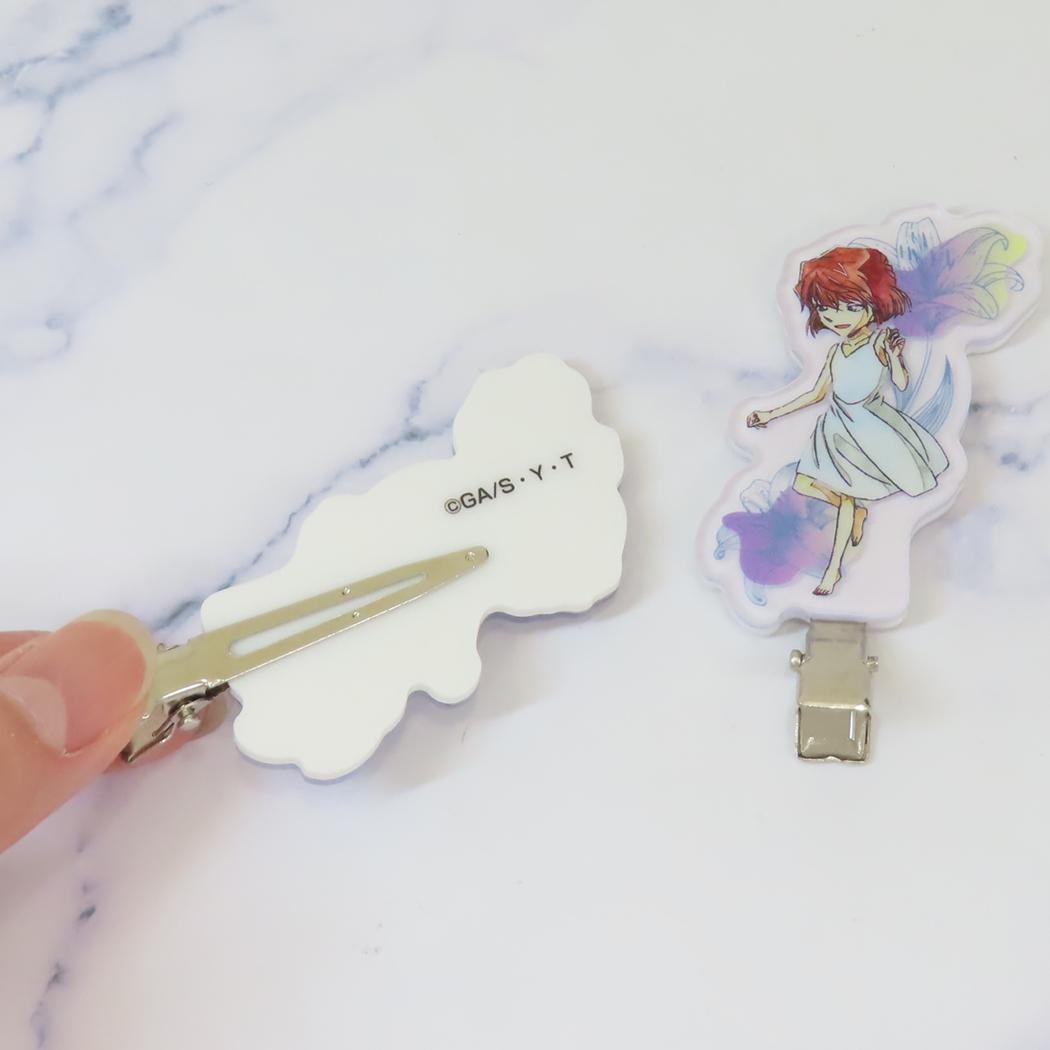 ヘアクリップ ヘアアクセ 名探偵コナン レタコレ 灰原哀 少年サンデー バンダイ 前髪クリップ アニメメール便可
