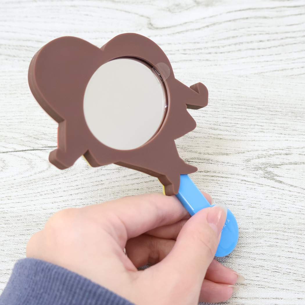 スティックチョコハンドミラー 手鏡 クレヨンしんちゃん しんちゃんC バンダイ メイク 化粧直し アニメメール便可