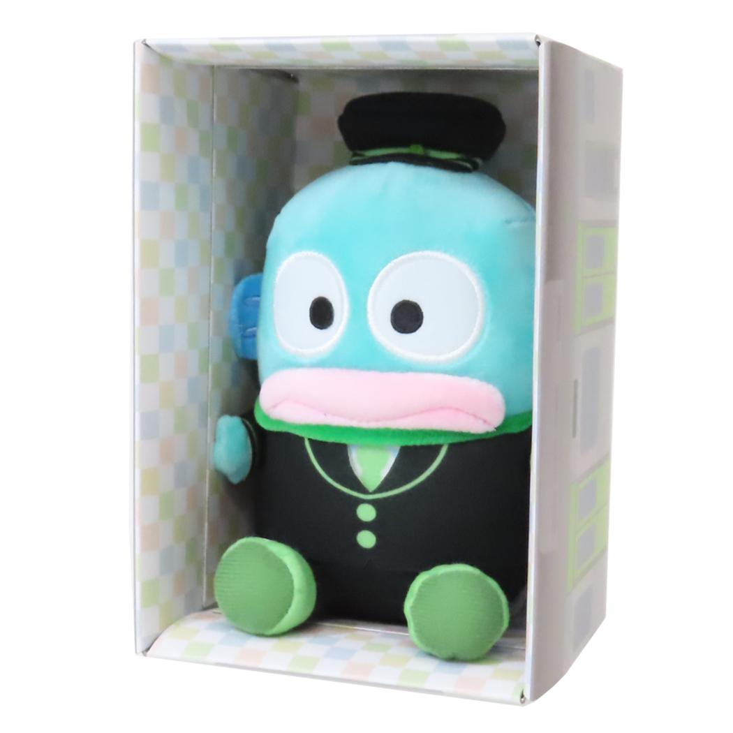 電車BOX付ぬいぐるみマスコット プラッシュドール ハンギョドン キャラフルライナー サンリオ ヒューネット プレゼント