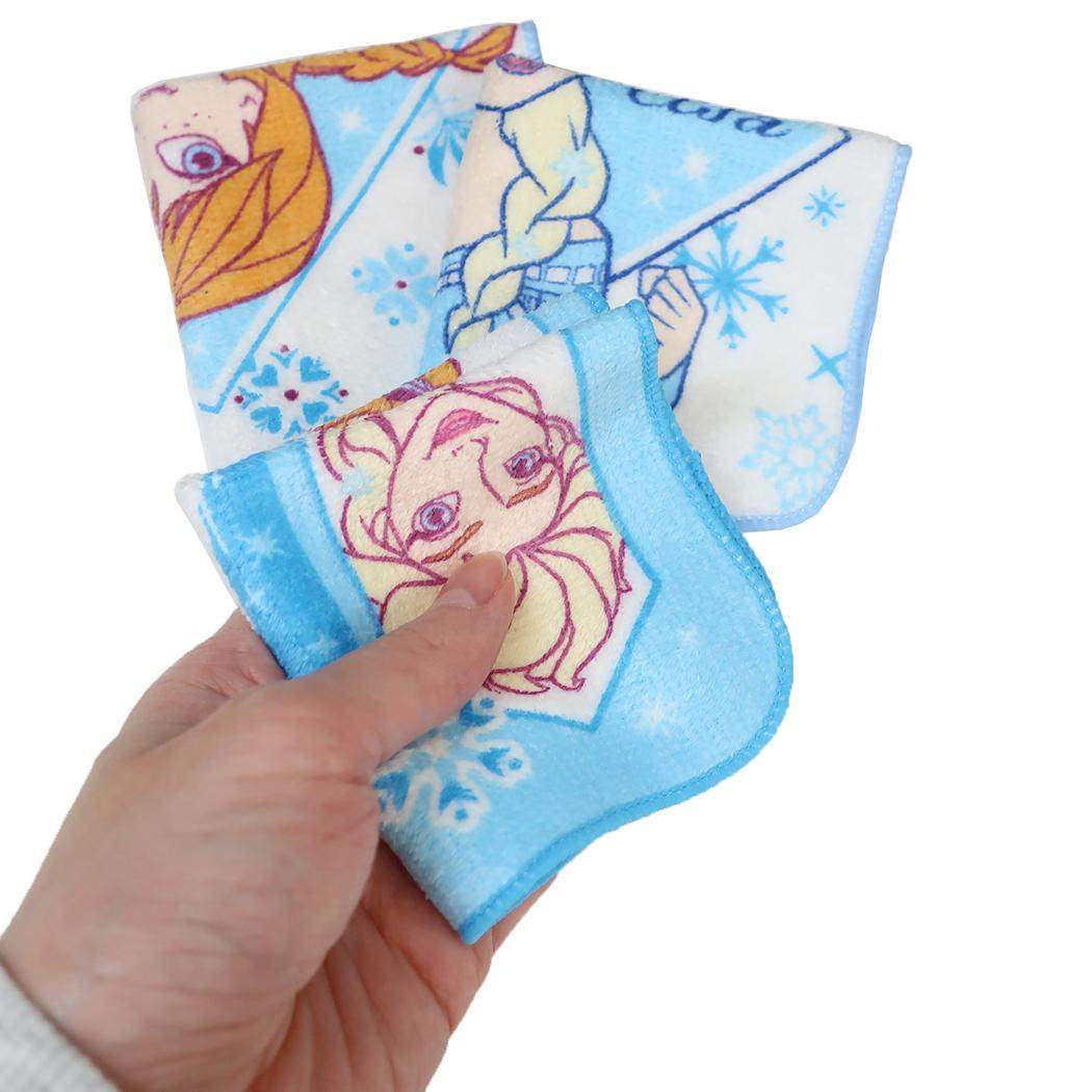 プチタオル3枚組 ハンカチタオル アナと雪の女王 アラウンド ディズニー 入園入学準備雑貨 メール便可