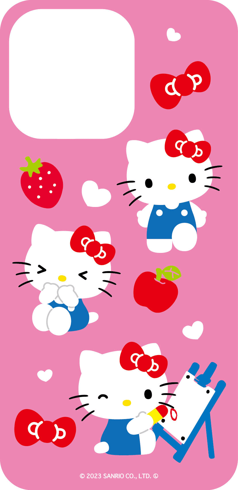 まじかる百貨店スマホシート スマホアクセ ハローキティ ピンク 2 サンリオ カルチュア エンタテインメント 絵が動く 変化 メール便可