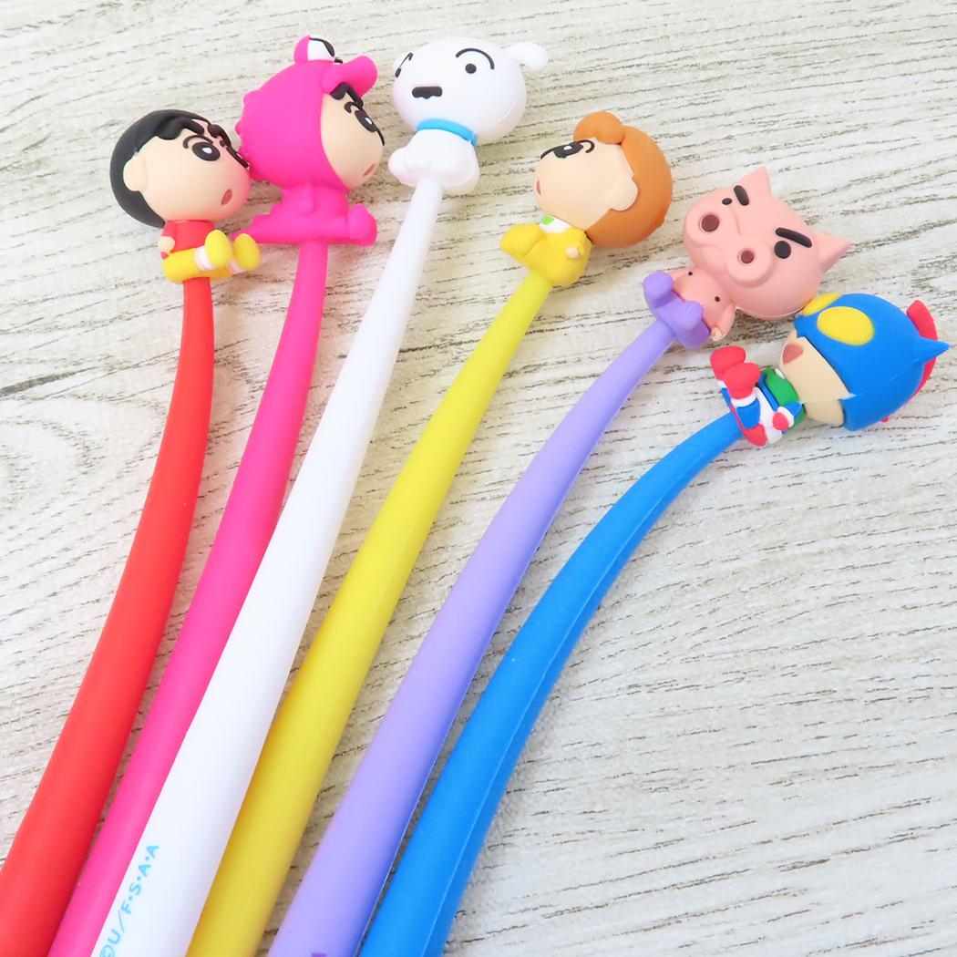 ゆらゆらマスコットゲルペン ボールペン クレヨンしんちゃん ワニ山さんしんちゃん アイプランニング 新学期準備文具 アニメメール便可
