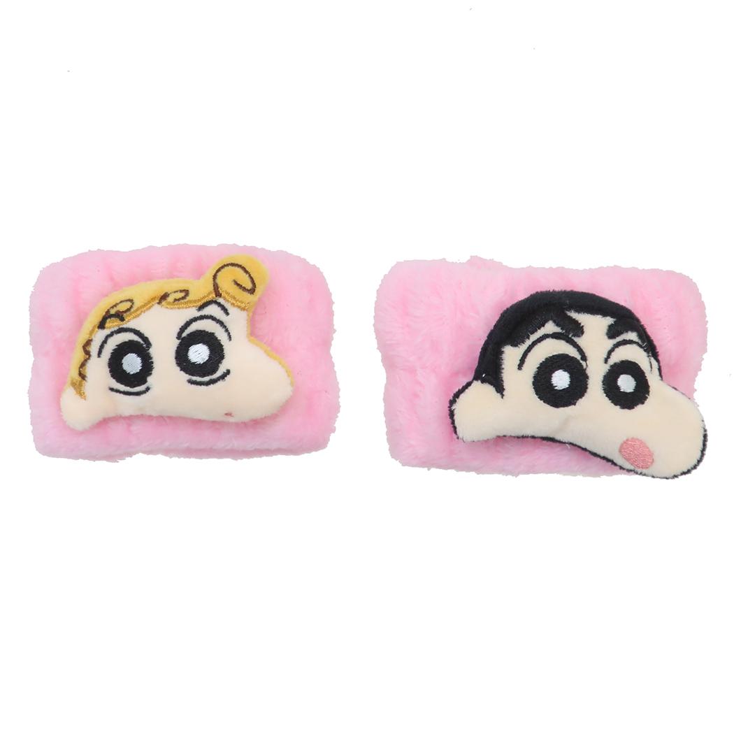 クレヨンしんちゃん 生活雑貨 吸水リストバンド ピンク アイプランニング 洗顔 袖濡れ防止 アニメキャラクター グッズ シネマコレクション
