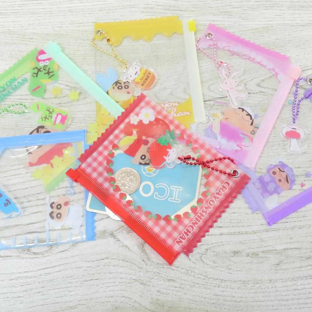 クリアジッパーケース クリアポーチ クレヨンしんちゃん レッド アイプランニング 小物入れ アニメメール便可