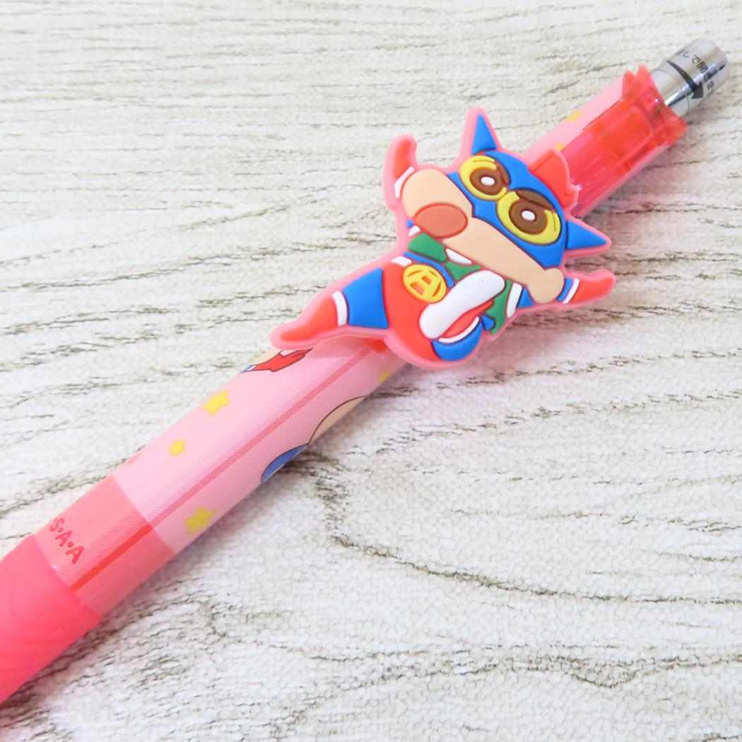 マスコット付きゲルペン カラーペン クレヨンしんちゃん アクション仮面しんちゃん レッド アイプランニング 新学期準備文具 アニメメール便可