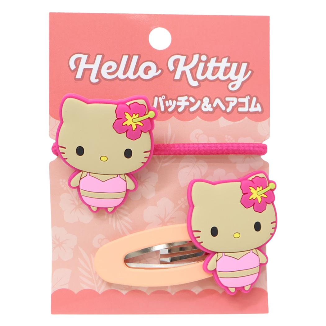 ハローキティ ヘアアクセ パッチン&ヘアゴム 水着 サンリオ ケイカンパニー ヘアピン ヘアアクセサリー キャラクター グッズ メール便可 シネマコレクション
