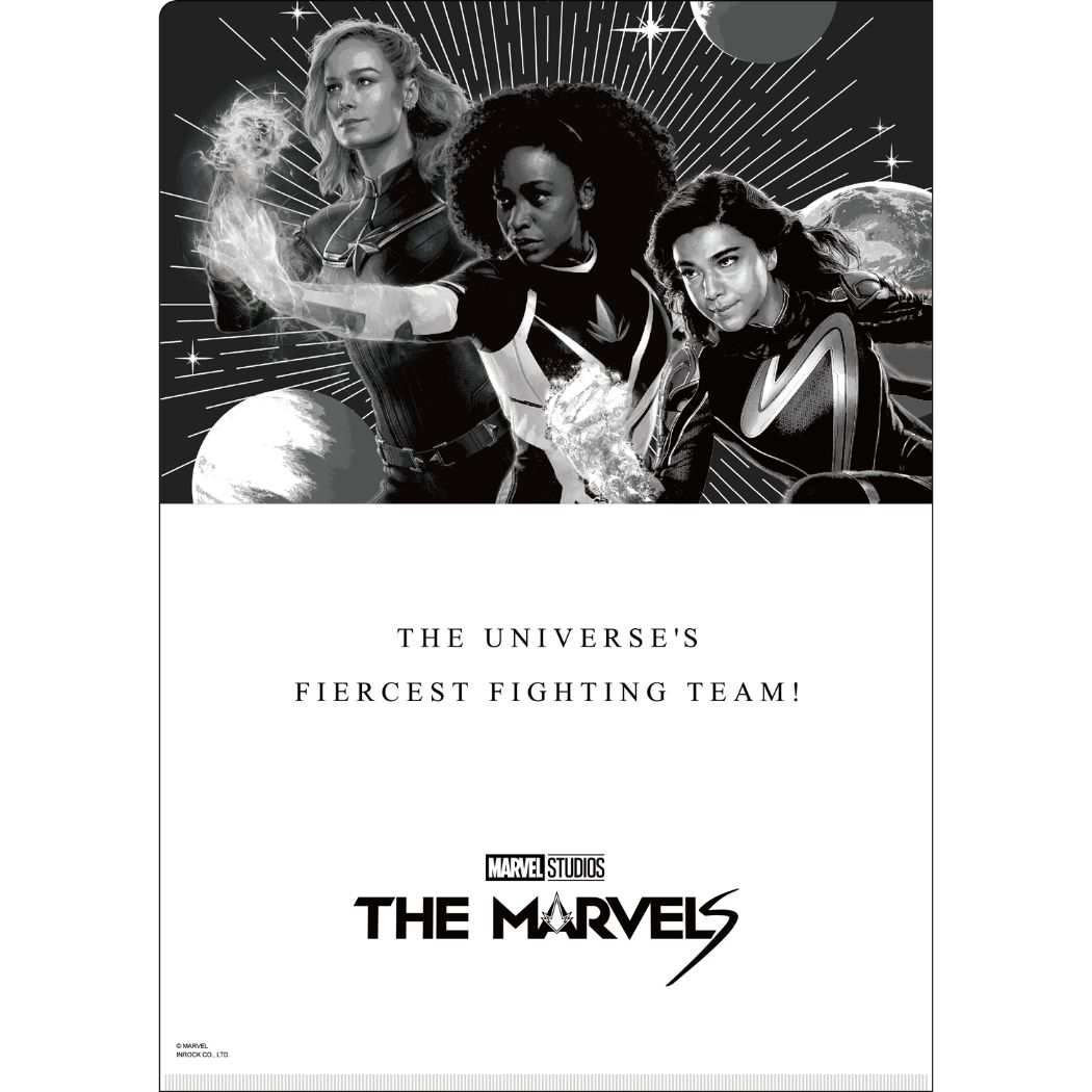 クリアフォルダー A4クリアファイル マーベルズ The Marvels MARVEL インロック コレクション文具 メール便可