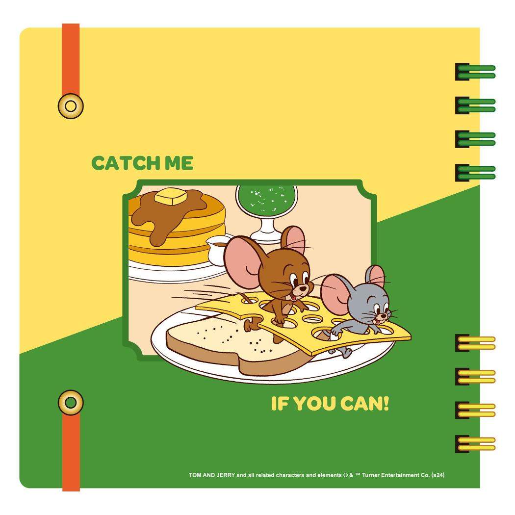 スクエアリングノート 方眼ノート トムとジェリー EAT,EAT,EAT C ワーナーブラザース インロック 勉強 プレゼント メール便可
