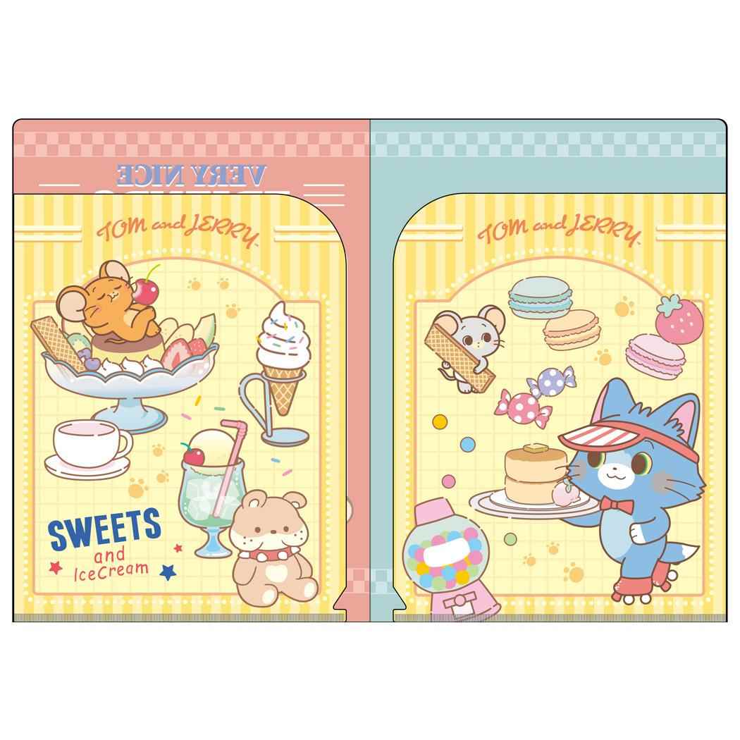 Wポケットクリアファイル ポケットファイル トム&ジェリー とむとじぇりーごっこ 新入学 ワーナーブラザース インロック コレクション文具 メール便可