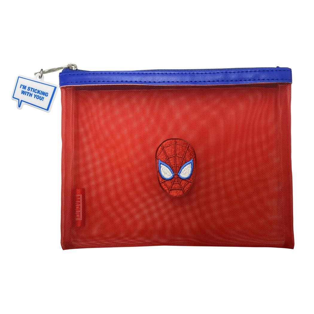メッシュポーチ コスメポーチ スパイダーマン MARVEL インロック 小物入れ メール便可