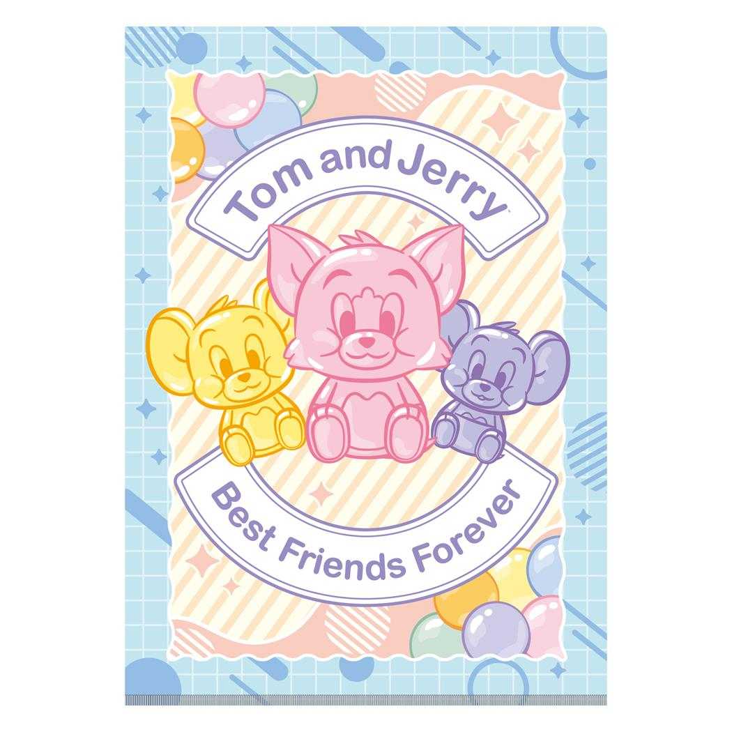 トムとジェリー ポケットファイル Wポケットクリアファイル A4 COLORFUL FRIENDS ワーナーブラザース インロック コレクション文具 日本製 キャラクター グッズ メール便可 シネマコレクション