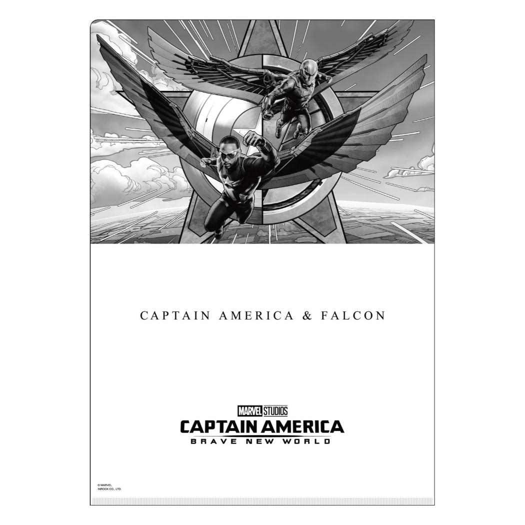 A4シングルクリアファイル クリアフォルダー キャプテンアメリカ:ブレイブ ニュー ワールド 新入学 MARVEL インロック コレクション文具 メール便可