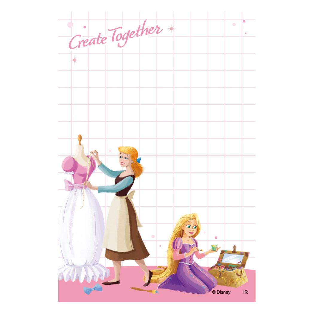 ディズニープリンセス メモ帳 パタパタメモ Disney インロック
