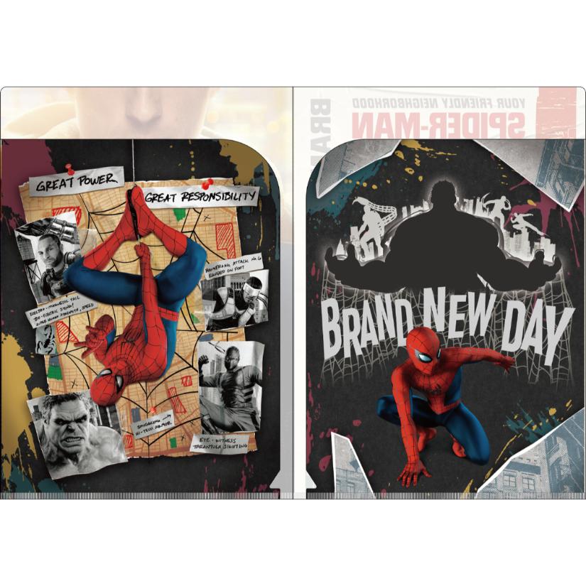 スパイダーマン:ブランド・ニュー・デイ ポケットファイル Wポケットクリアファイル A4 MARVEL インロック