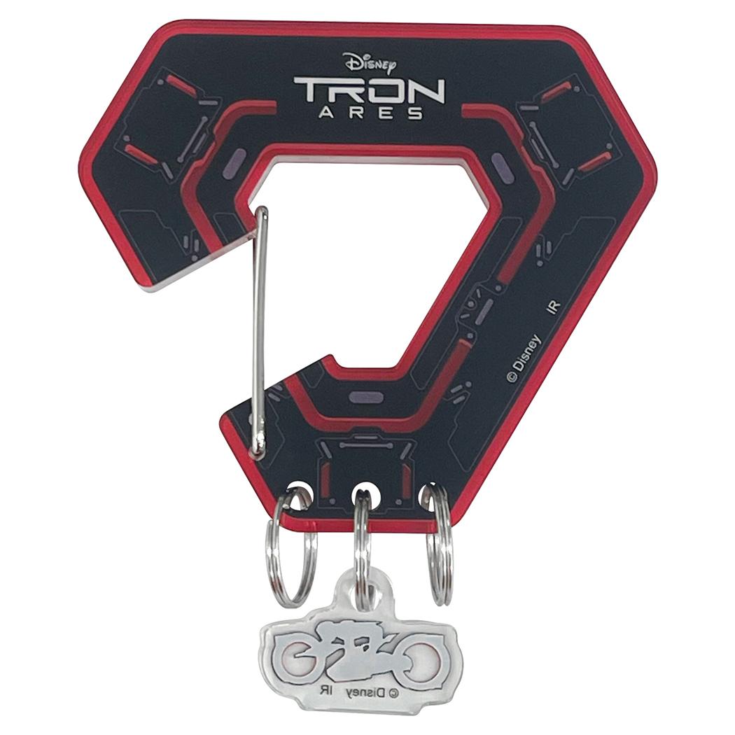 チャーム付きカラビナ キーホルダー トロン アレス TRON ARES ディズニー インロック コレクション雑貨 映画メール便可