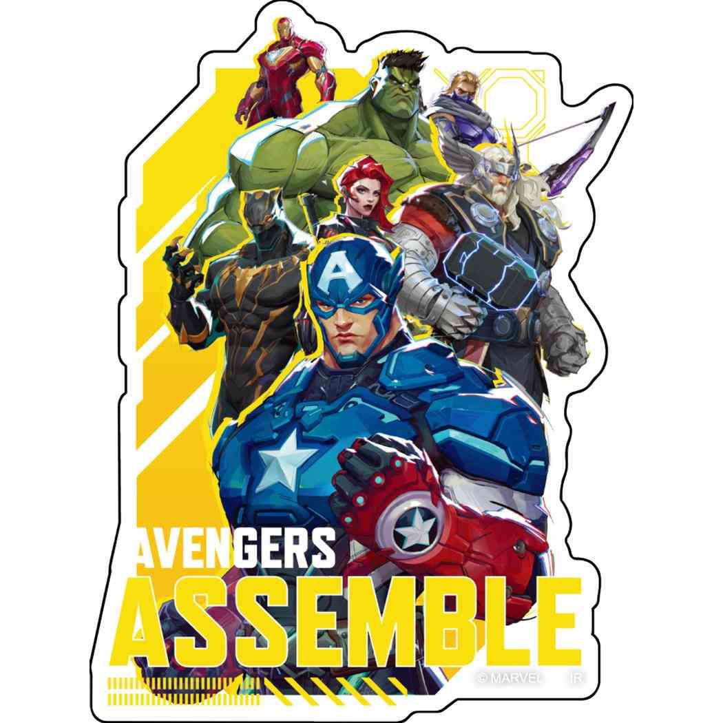 クリアステッカーセット 7枚入り ダイカットシール MAVEL RIVALS マーベルライバルズ MARVEL インロック デコレーション メール便可