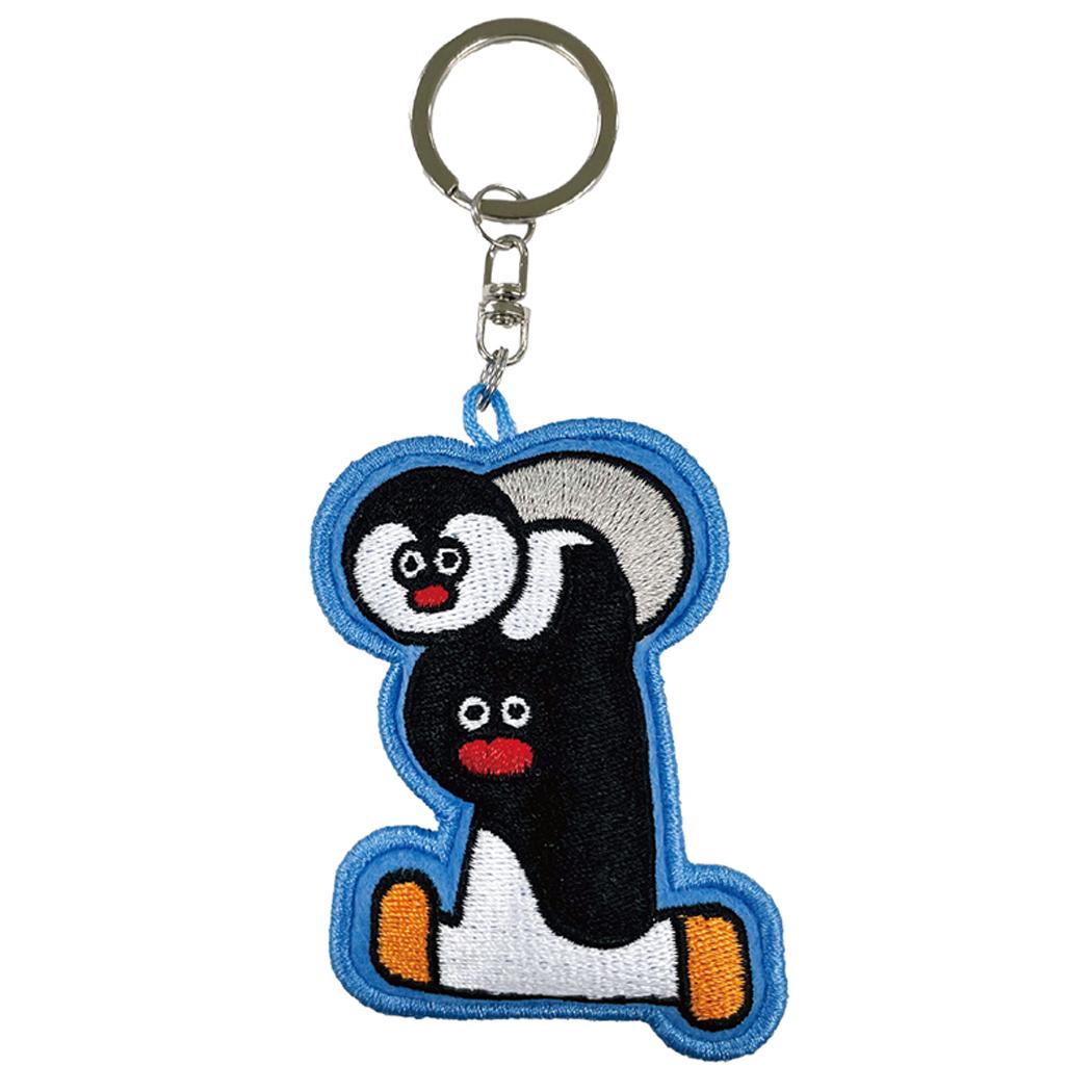 刺繍マスコット キーホルダー PINGUx松本セイジ PINGU&PINGA Pingu アイアップ ストラップ メール便可