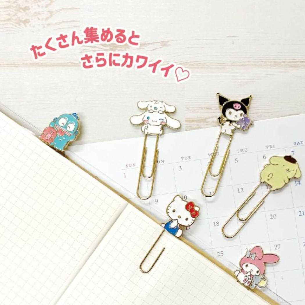 メタルクリップセット 2個セット クリップ ハローキティ サンリオ アイアップ 事務用品 書類整理 ブックマーカー メール便可