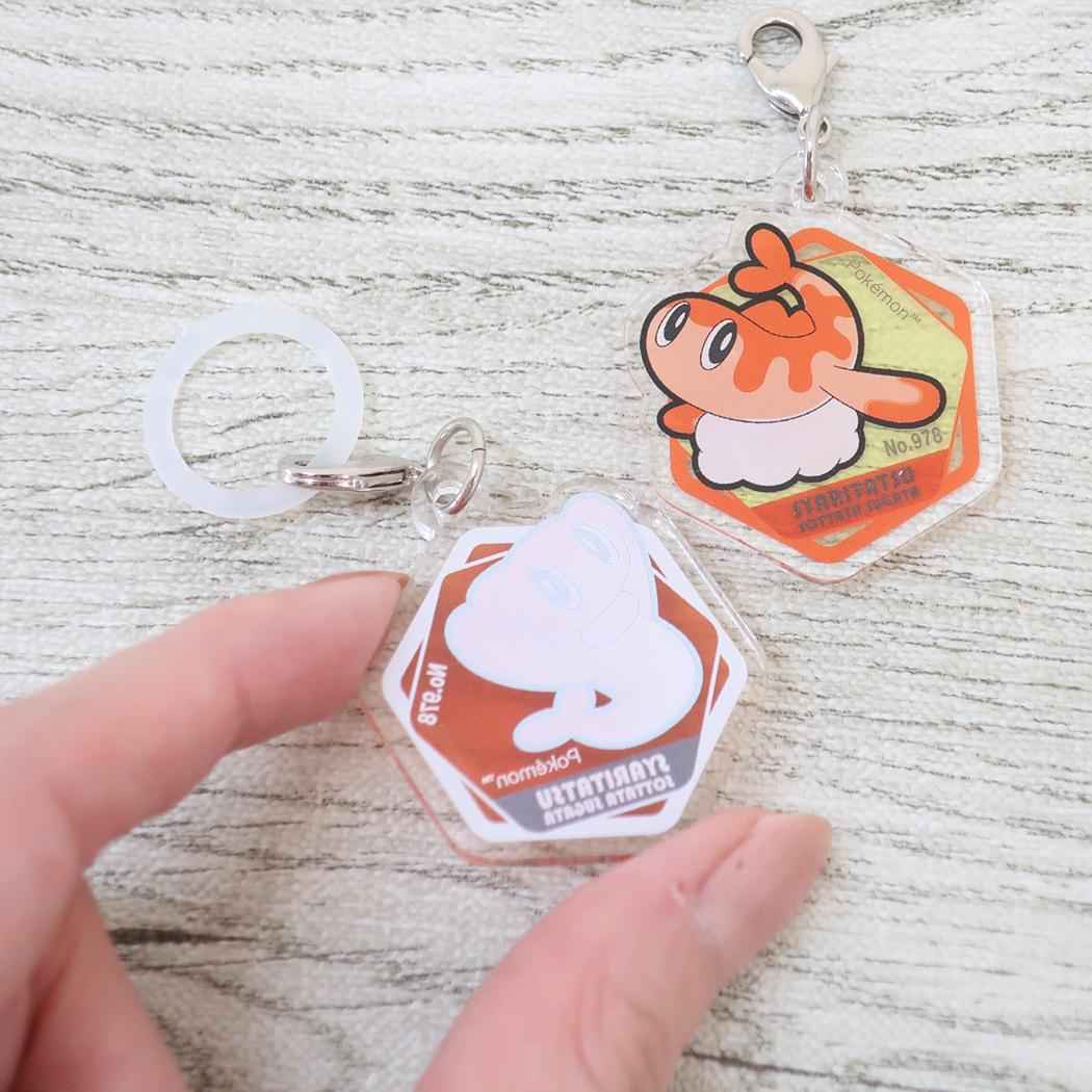 アクリルマーカーチャーム 2個セット レインポケットモンスター シャリタツ そったすがた ポケモン アイアップ 目印 メール便可