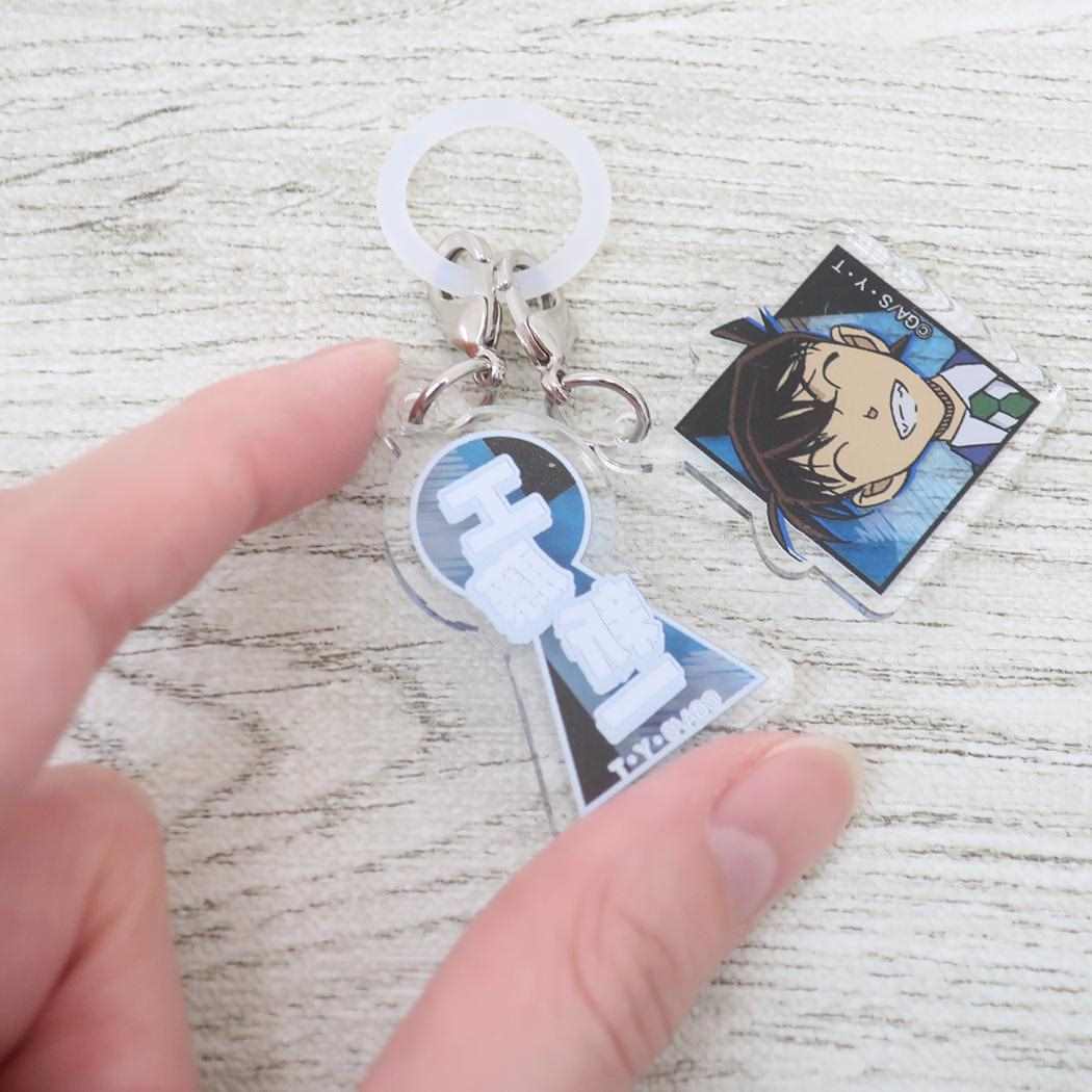 アクリルマーカーチャームセット 2個セット レイン名探偵コナン 工藤新一 少年サンデー アイアップ 目印 傘マーカー ボトルマーカー アニメメール便可