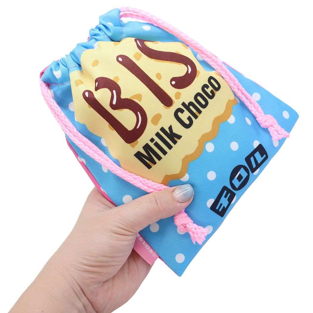 きんちゃくポーチ 巾着袋 チロルチョコビス お菓子パッケージ ジェイズプランニング 新学期準備雑貨 小物入れ メール便可