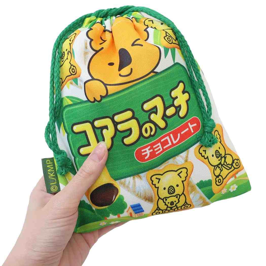 巾着 きんちゃくポーチ 巾着袋 コアラのマーチ お菓子パッケージ ジェイズプランニング 新学期準備雑貨 小物入れ メール便可