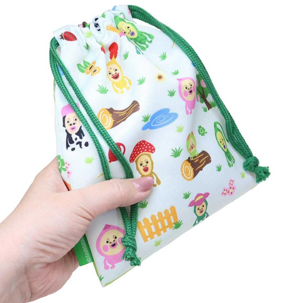 きんちゃくポーチ 巾着袋 こびとづかん ジェイズプランニング 新学期準備雑貨 小物入れ 絵本メール便可