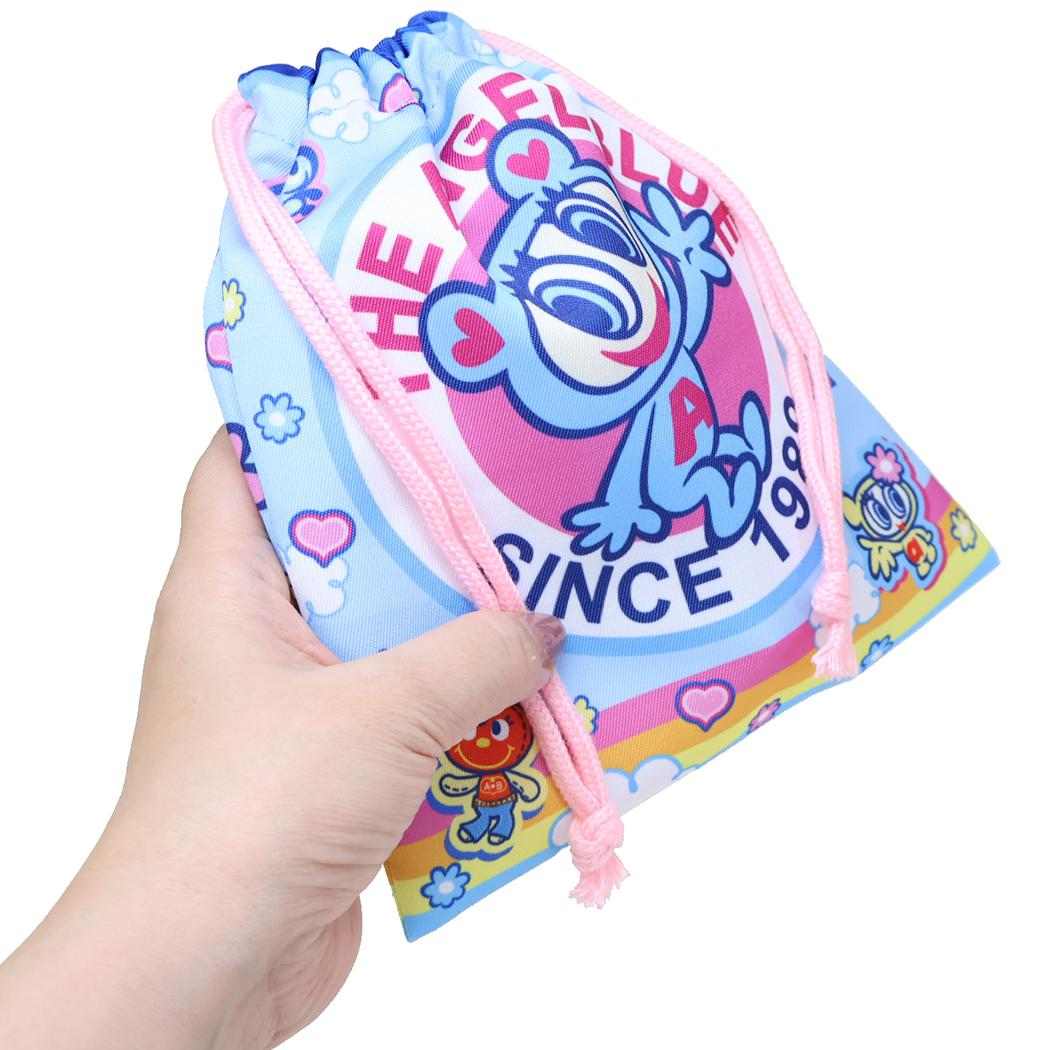 きんちゃくポーチ 巾着袋 エンジェルブルー ジェイズプランニング 新学期準備雑貨 小物入れ メール便可