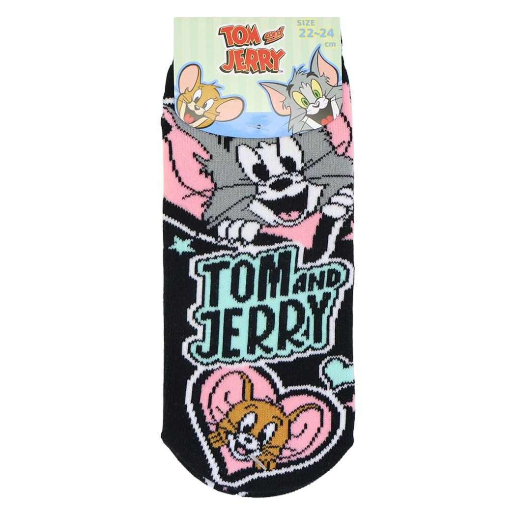 トムとジェリー 女性用靴下 ジャガードソックス ピンクミント ワーナーブラザース ジェイズプランニング レディースソックス キャラクター グッズ メール便可 シネマコレクション