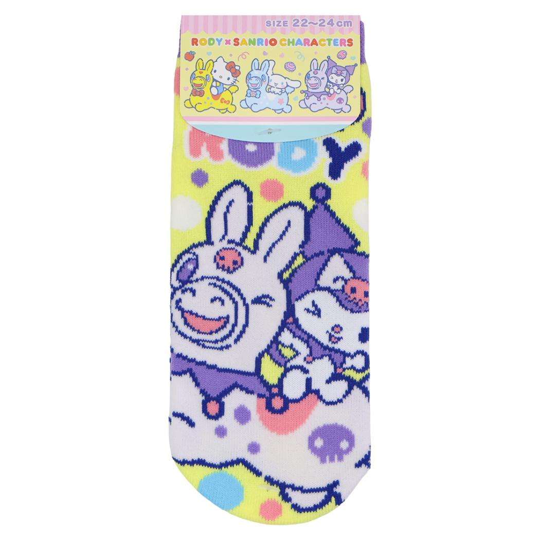 RODYxクロミ 女性用靴下 ジャガードソックス サンリオ ジェイズプランニング レディースソックス キャラクター グッズ メール便可 シネマコレクション