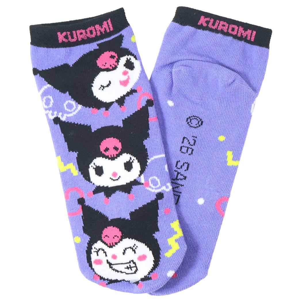 クロミ レディースソックス 女性用靴下 ソックス 22-24cm ポップフェイス サンリオ ジェイズプランニング