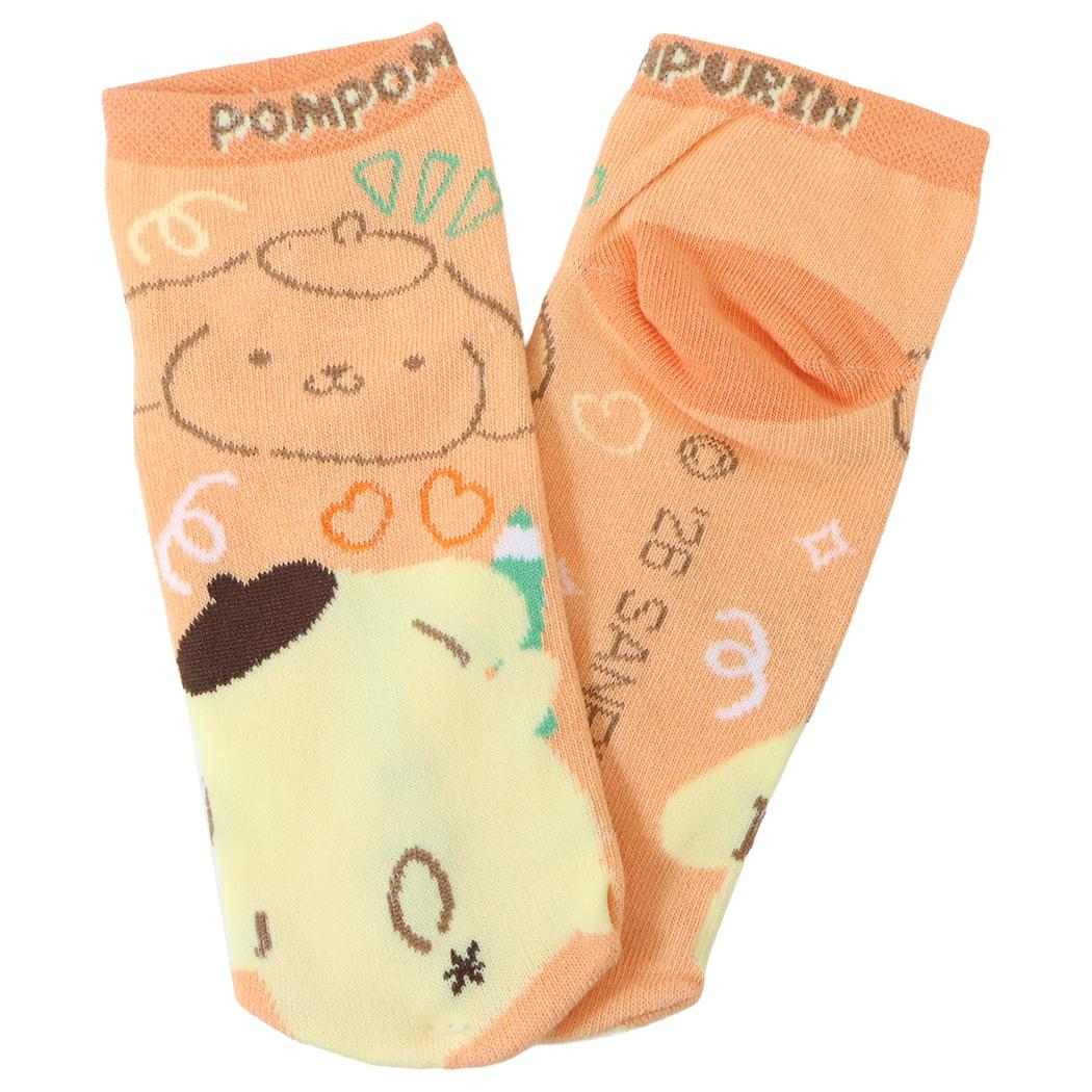 ポムポムプリン レディースソックス 女性用靴下 ソックス 22-24cm ペンシル サンリオ ジェイズプランニング