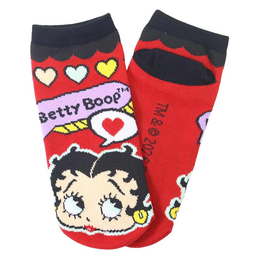 ベティブープ レディースソックス 女性用靴下 ソックス 22-24cm カラフルハート BETTY BOOP ジェイズプランニング
