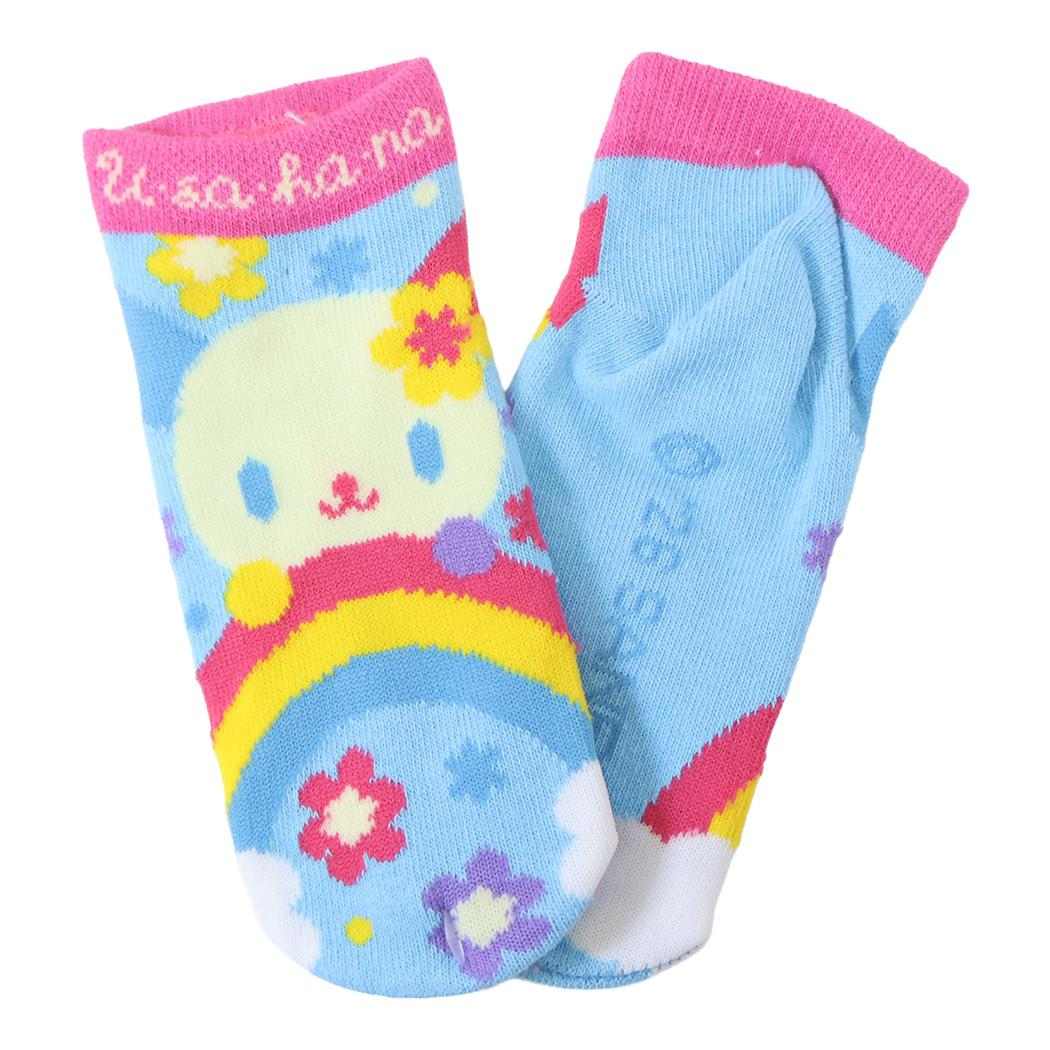 ウサハナ 子供用靴下 キッズソックス 13-18cm レインボー サンリオ ジェイズプランニング