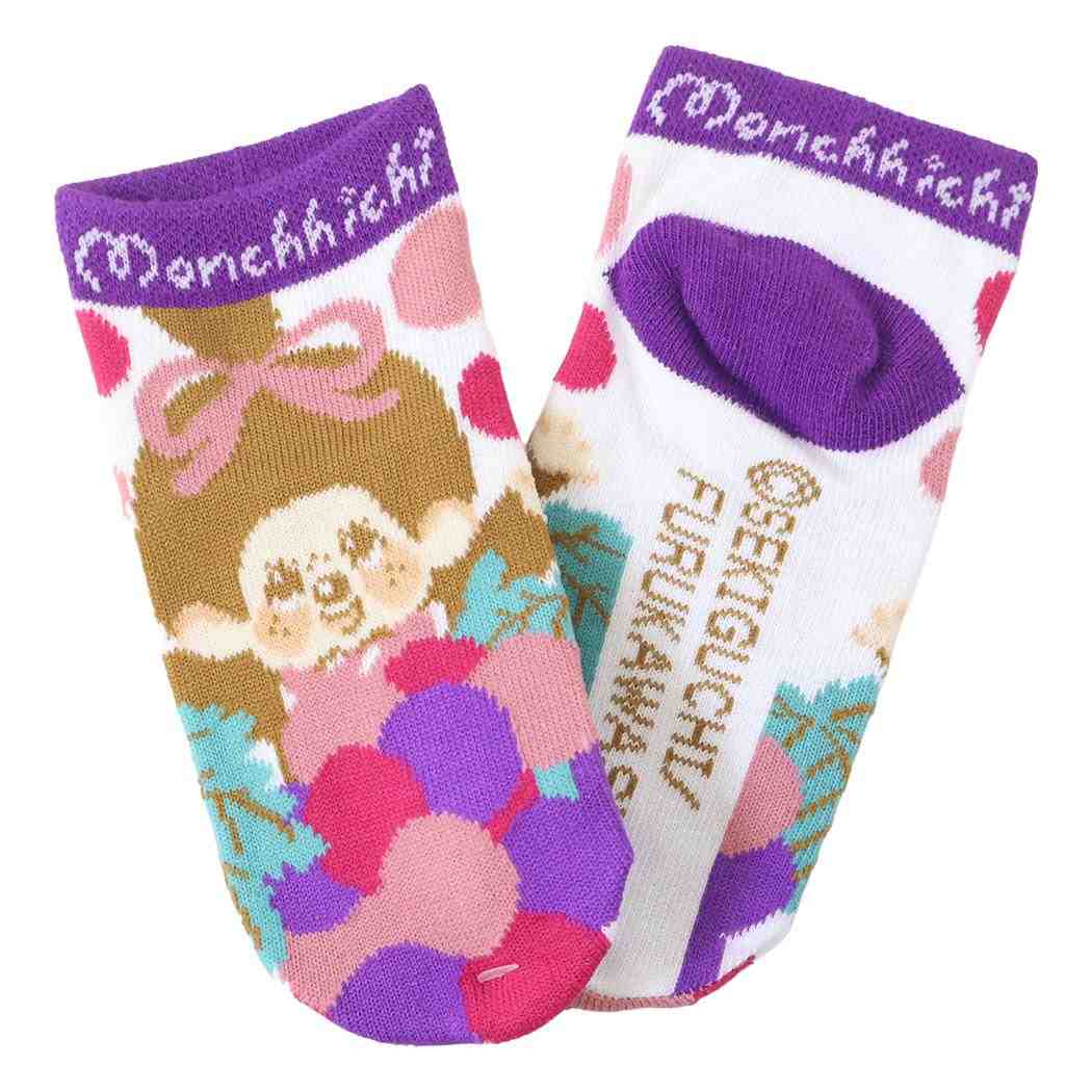 モンチッチ 子供用靴下 キッズソックス 13-18cm グレープ ジェイズプランニング