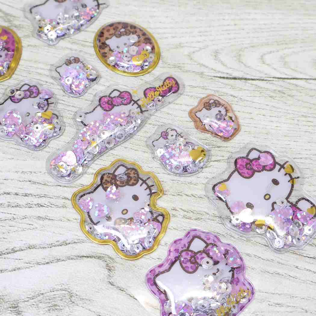 ハローキティ シールシート キラキラカプセルシール ヒョウ サンリオ