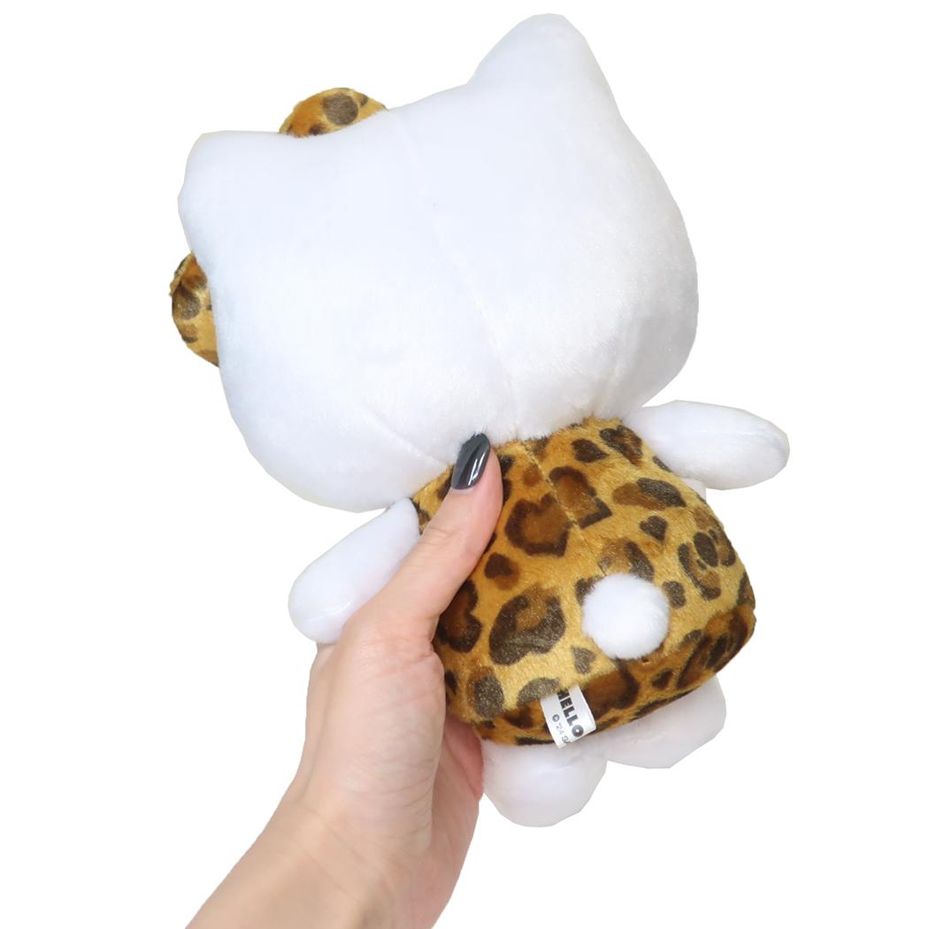 お座りぬいぐるみ ぬいぐるみ ハローキティ ヒョウ柄シリーズ ブラウン サンリオ ケイカンパニー プレゼント かわいい プラッシュドール