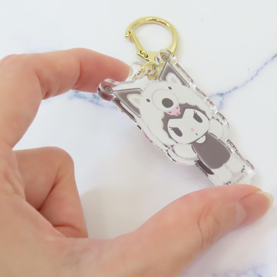 アクリルキーホルダー キーリング クロミ アリクイ バンザイシリーズ サンリオ かわいい メール便可