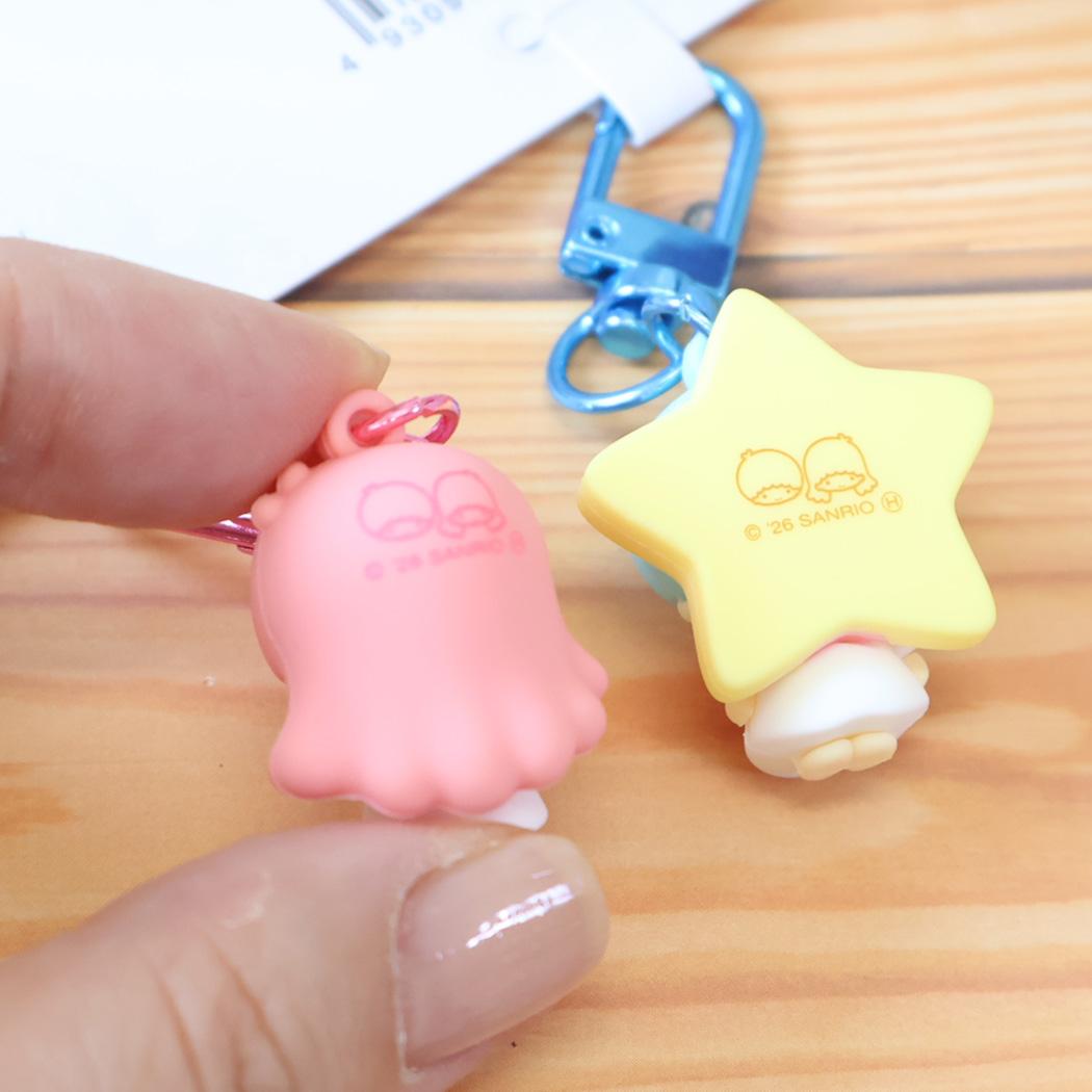 サンリオキャラクターズ キーリング PVCペアキーホルダー リトルツインスターズ キキ ララ Sanrio