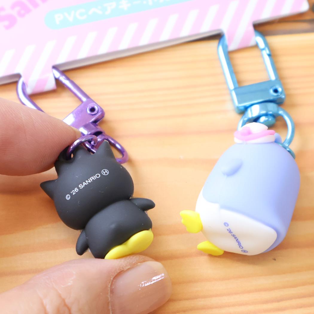 サンリオキャラクターズ キーリング PVCペアキーホルダー タキシードサム バッドばつ丸 Sanrio