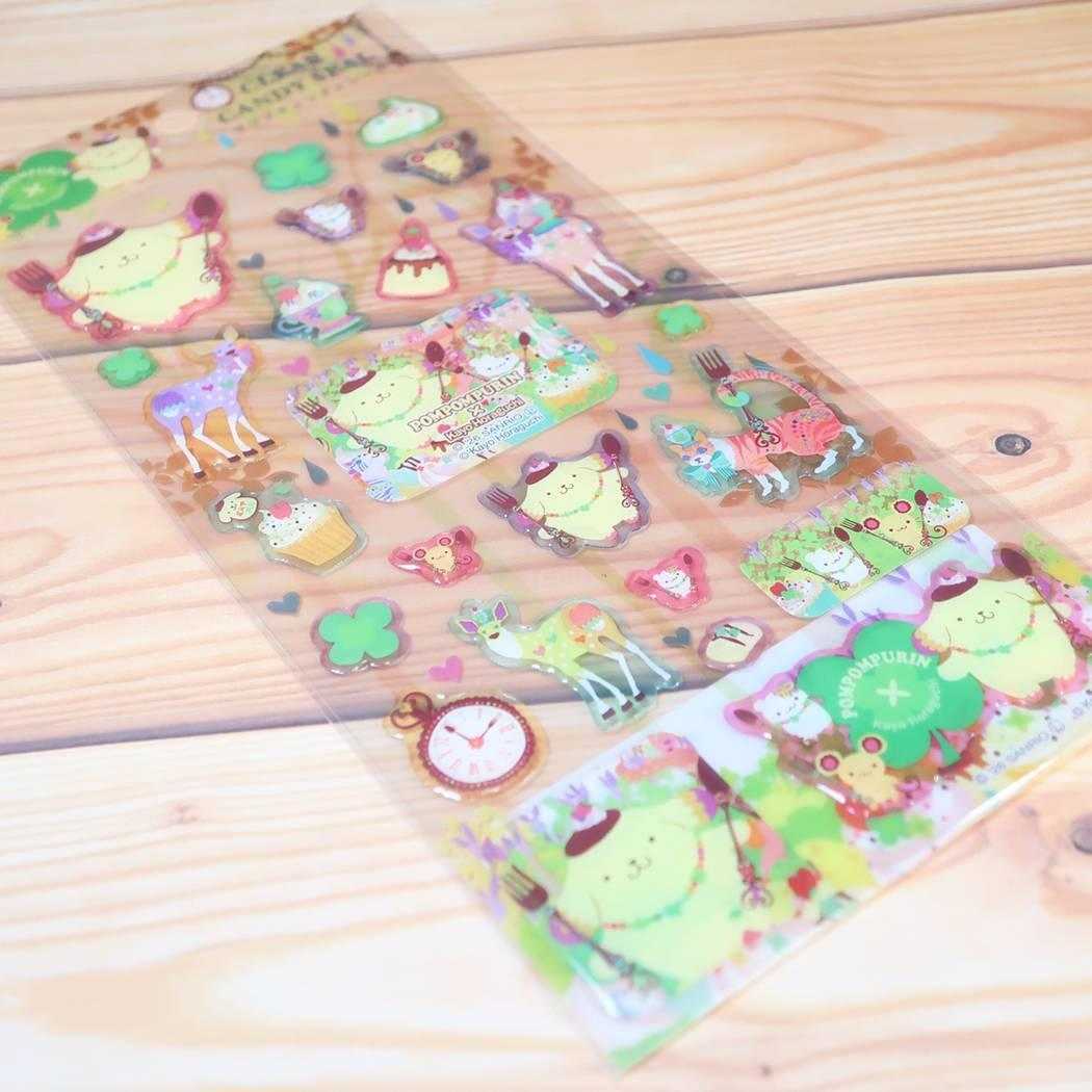 サンリオ シールシート クリアキャンディシール ポムポムプリン sanrio