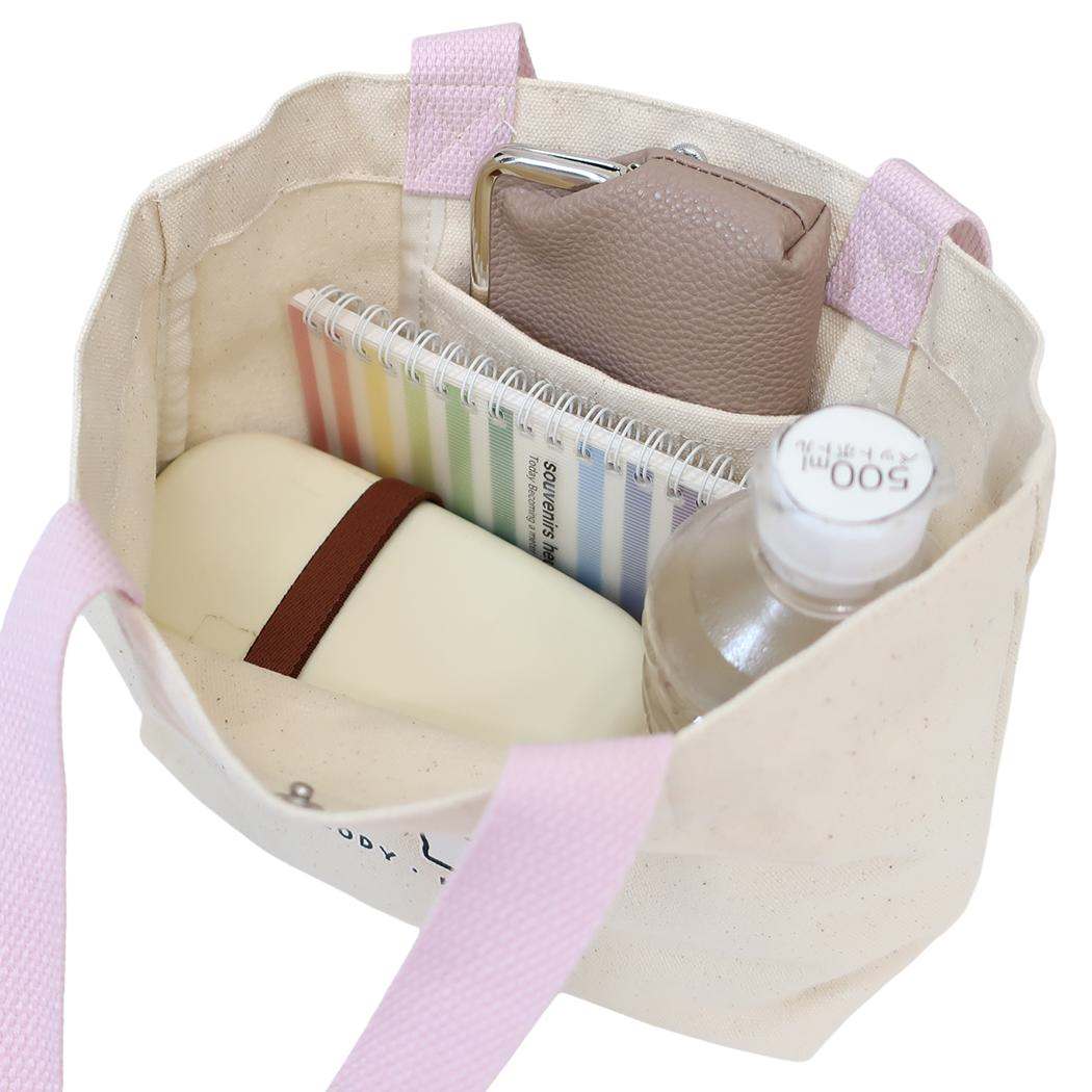 キャンバスミニトート ランチバッグ マイメロディ&クロミ キナリ サンリオ マルヨシ お弁当かばん メール便可