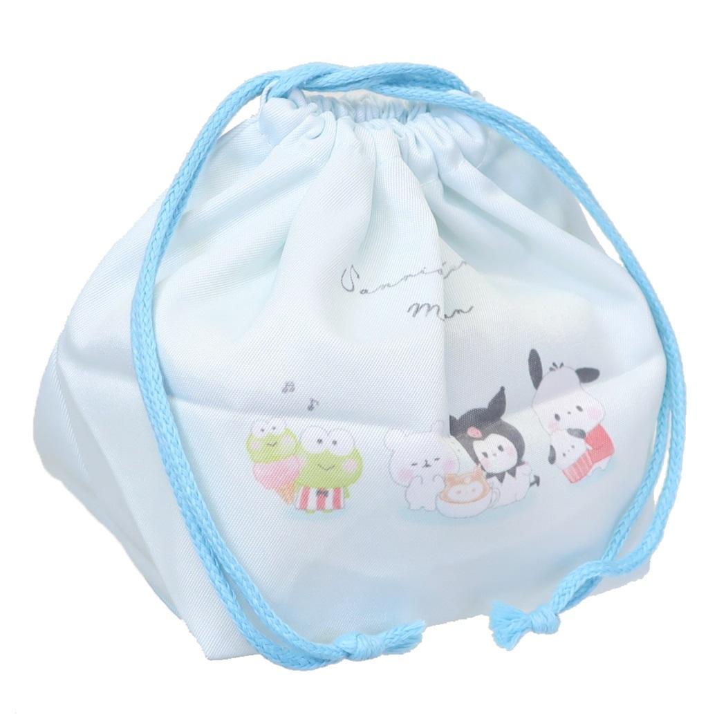 お弁当きんちゃくポーチ ランチ巾着 サンリオキャラクターズ もちもちぱんだ キャラカフェ 新入学 サンリオ カミオジャパン 新学期準備 メール便可