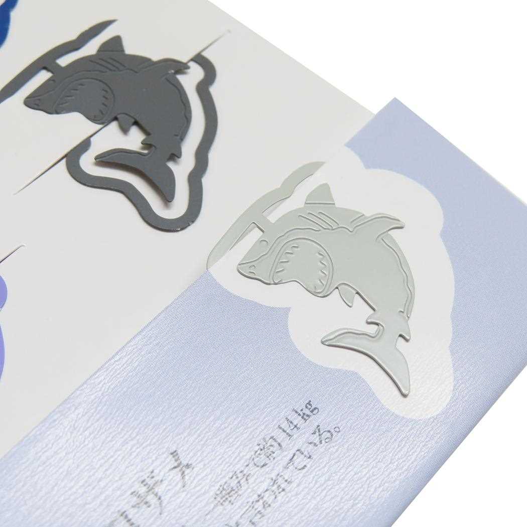 フラットクリップス クリップ 大人の図鑑 サメ編 カミオジャパン 文具 事務用品 メール便可